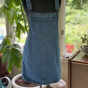 Forever 21 denim overall dress *mini skirt* Small